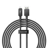 Cable de carga rápida Baseus Unbreakable USB a Lightning de 2 metros - 2.4A - Negro