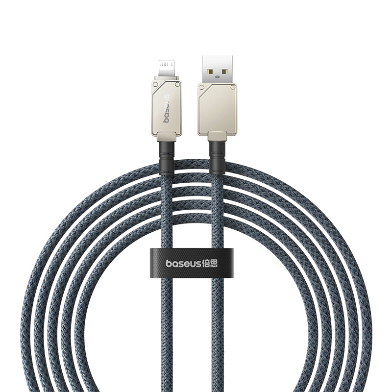 Cable de carga rápida Baseus Unbreakable USB a Lightning de 2 metros - 2.4A - Blanco