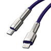 Baseus Baseus cable de datos metálico de la serie Cafule Tipo-C a iP PD 20W 2m - Púrpura - Bestmart