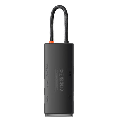 Baseus Hub Baseus Lite Serie de 6 Puertos USB Tipo C - Negra - Bestmart