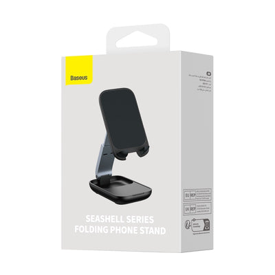 Baseus Baseus Seashell soporte para teléfono plegable - Negro - Bestmart