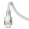 Baseus Baseus cable de datos metálico de la serie Cafule Tipo-C a iP PD 20W 1m - Blanco - Bestmart