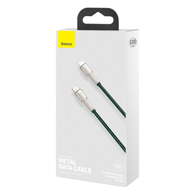 Baseus Baseus cable de datos metálico de la serie Cafule Tipo-C a iP PD 20W 1m - Verde - Bestmart