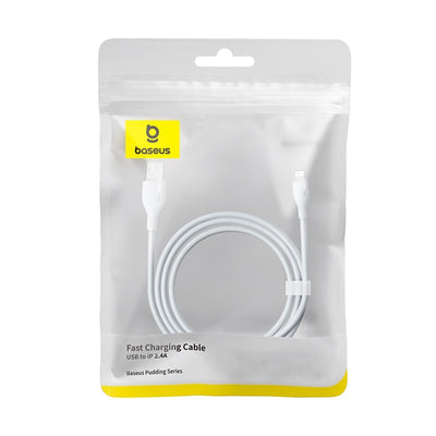 Baseus Baseus cable de carga serie Pudding USB a iP 2.4A 2m - Blanco - Bestmart