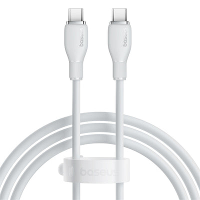 Baseus Baseus cable de carga serie Pudding Tipo-C a Tipo-C 100W 1.2m - Blanco - Bestmart