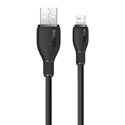 Baseus Baseus cable de carga serie Pudding USB a iP 2.4A 1.2m - Negro - Bestmart