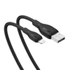 Baseus Baseus cable de carga serie Pudding USB a iP 2.4A 1.2m - Negro - Bestmart