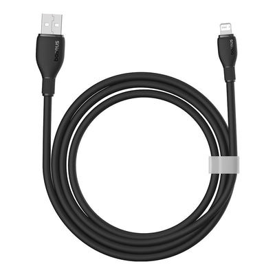 Baseus Baseus cable de carga serie Pudding USB a iP 2.4A 1.2m - Negro - Bestmart