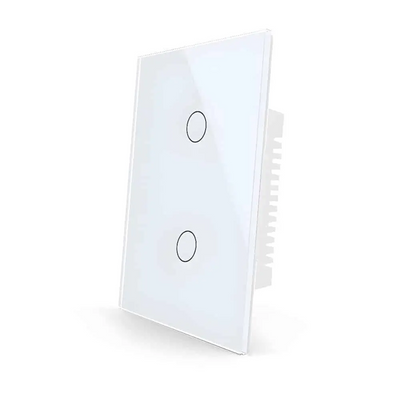 Interruptor de pared Sonoff - Sin Neutro de 2 Canales - Blanco