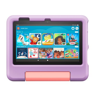 AMAZON Amazon - Fire 7 Kids Ages 3-7 (2022) 7" tablet with Wi-Fi 16 GB - Purple - Bestmart