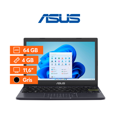 ASUS Notebook ASUS - 11,6" - 4GB - 64 GB - Negro - Bestmart