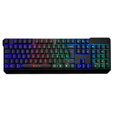 Teclado Gamer K200 Strike Nibio con cable - Negro