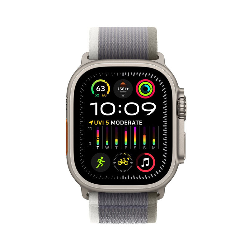 APPLE Apple Watch Ultra 2 (GPS + Cellular) Caja de titanio de 49 mm con correa Trail Loop Gris - S/M - Titanio - Bestmart