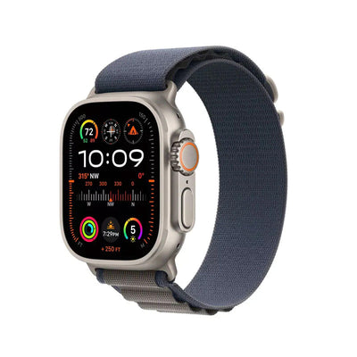 APPLE Apple Watch Ultra 2 (GPS + Cellular) Caja Titanium 49mm con correa Trail Loop Azul/Negro - M/L - Bestmart