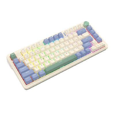 REDRAGON Teclado Gamer Redragon Ucal Pro K673 RGB Red Switch Blanco/Celeste Español - Bestmart