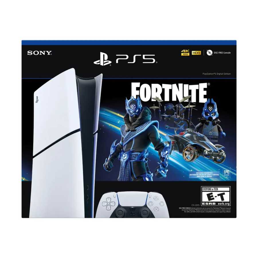 Consola Sony PS5 Slim - Paquete Fortnite Cobalt Star - Edición Digital