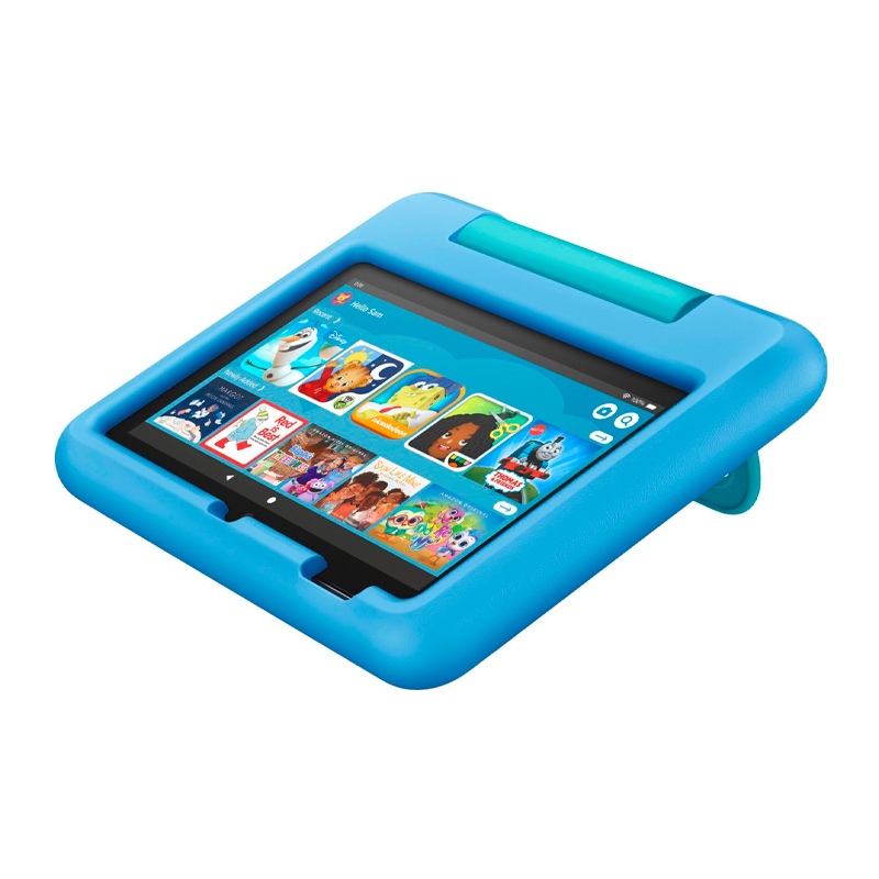 Amazon Amazon - Fire 7 Kids Ages 3-7 (2022) 7" tablet with Wi-Fi 16 GB - Blue - Bestmart