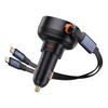 Baseus Cargador de smartphone para Auto Baseus Enjoyment Tipo C Con Cable Tipo C y Lightning - 60W - Negro - Bestmart
