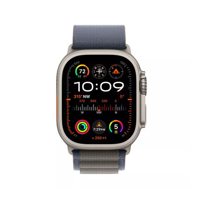 APPLE Apple Watch Ultra 2 (GPS + Cellular) Caja de titanio de 49 mm con correa Trail Loop Azul - S/M - Titanio - Bestmart