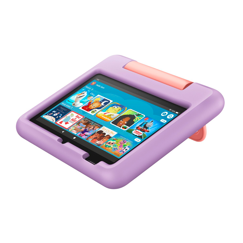 AMAZON Amazon - Fire 7 Kids Ages 3-7 (2022) 7" tablet with Wi-Fi 16 GB - Purple - Bestmart