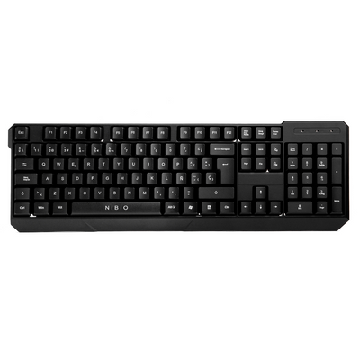 Teclado Gamer K200 Strike Nibio con cable - Negro