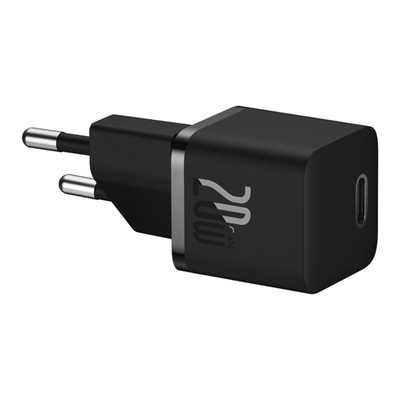 Baseus Cargador Rápido Baseus Mini GaN5 1C 20W - Negro - Bestmart