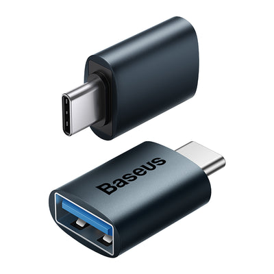 Baseus Baseus Adaptador Mini OTG de la serie Ingenuity Tipo-C a USB-A 3.1 - Azul - Bestmart