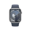 Apple Watch Series 9 (GPS) Caja Silver aluminio 45mm con Correa Sport Storm Blue - 2024 - M/L