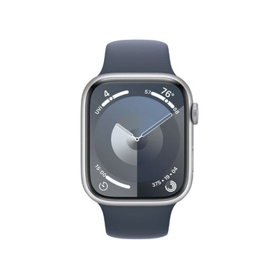 Apple Watch Series 9 (GPS) Caja Silver aluminio 45mm con Correa Sport Storm Blue - 2024 - M/L