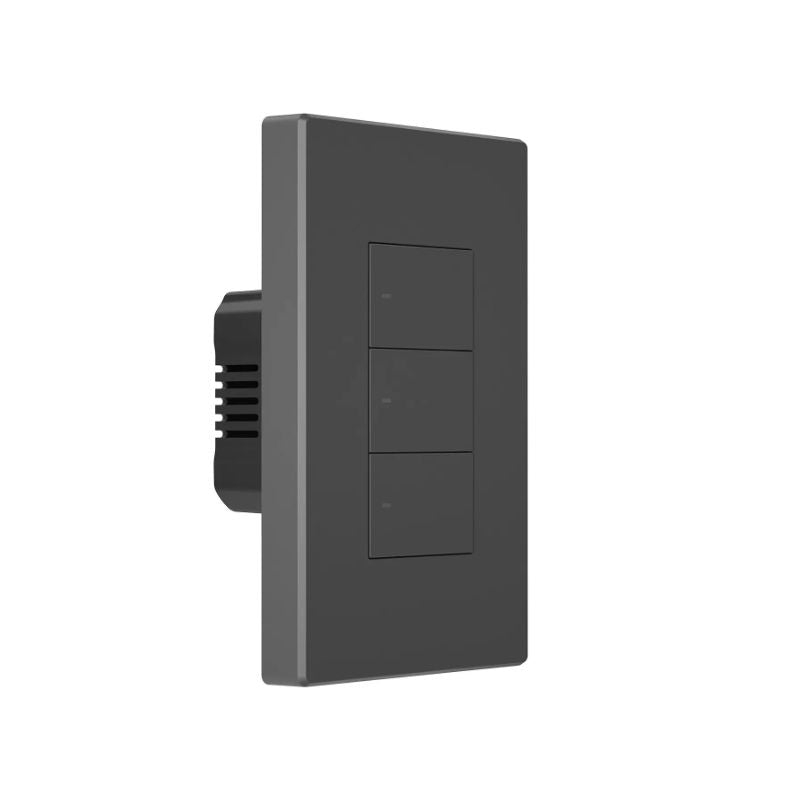 Interruptor De Pared WiFi Sonoff M5 Switchman - 3 Canales - Compatible con Alexa y Google - Gris Oscuro