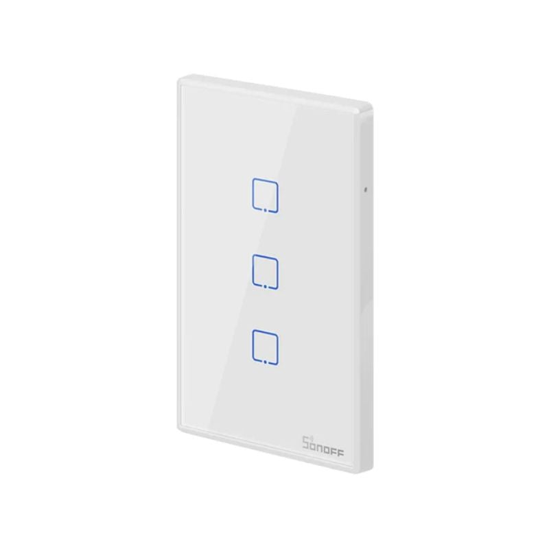 Interruptor De Pared Táctil WiFi Sonoff TX - 3 Canales - Blanco