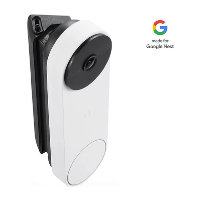 Wasserstein Soporte horizontal ajustable para Google Nest Doorbell (batería) - Negro - Bestmart