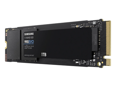 Samsung - 990 EVO SSD 1TB Unidad Interna SSD PCIe Gen 4x4 | Gen 5x2 M.2 2280, Velocidades de hasta 5,000 MB/s