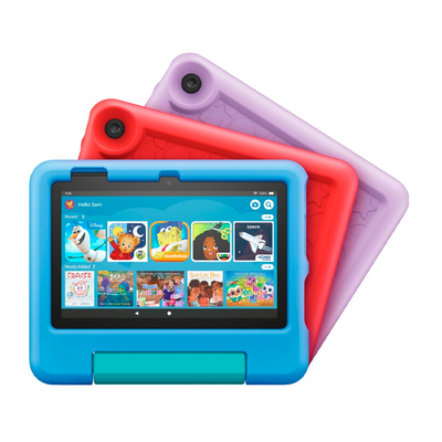 Amazon Amazon - Fire 7 Kids Ages 3-7 (2022) 7" tablet with Wi-Fi 16 GB - Blue - Bestmart