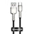 Cable de Carga Rápida Metálico Baseus USB a Tipo-C de 25 cm - 66W - Serie Cafule Premium - Negro