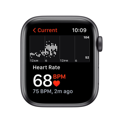 APPLE Apple Watch SE 1.ª generación (GPS) Caja de aluminio de 44 mm con correa deportiva - Midnight - Bestmart