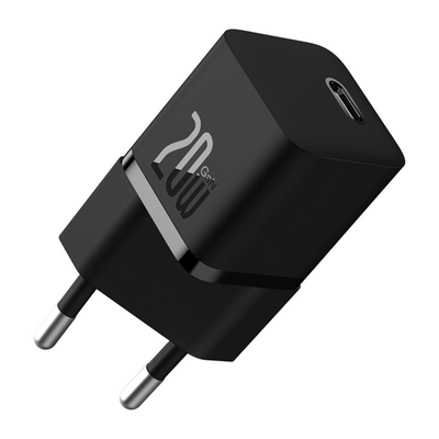 Baseus Cargador Rápido Baseus Mini GaN5 1C 20W - Negro - Bestmart