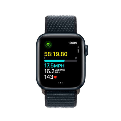 APPLE Apple Watch SE 2.ª Gen (GPS) Caja Midnight aluminio 44mm con correa sport Loop Midnight - Ajustable - Bestmart