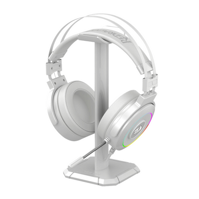 REDRAGON Audifono Gamer Redragon Lamia H320 RGB USB Blanco con Soporte - Bestmart