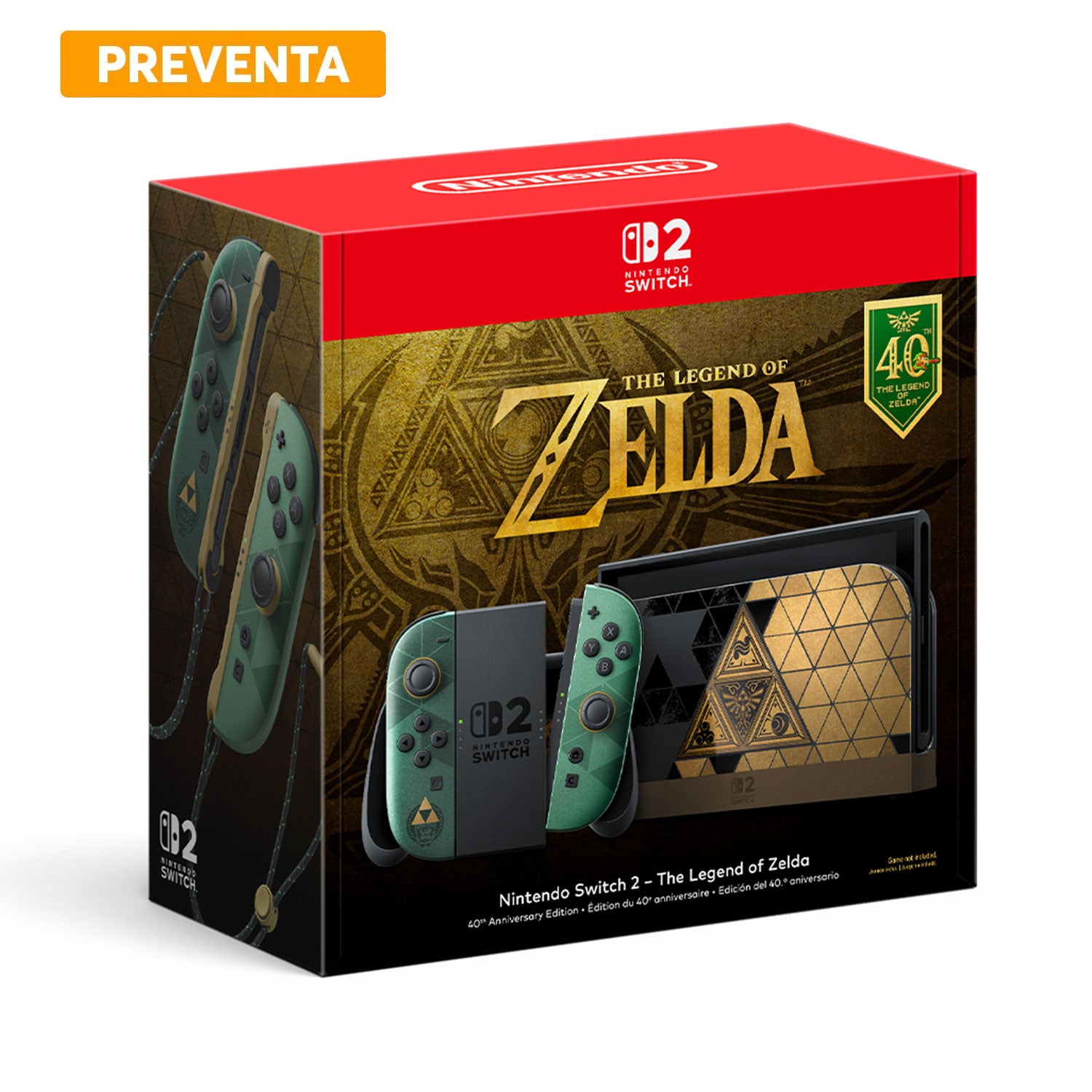 Consola Nintendo Switch 2 The Legend of Zelda Edición 40 Aniversario