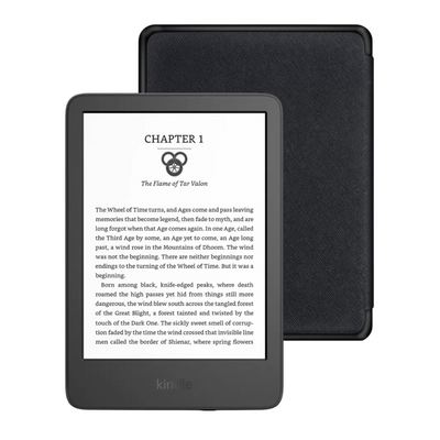 KINDLE Pack Amazon Kindle 6" e Reader (2024) 16 GB + Funda Protectora Premium Negro - Bestmart