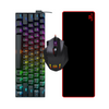 Pack Teclado Redragon Dragonborn K630 + Mouse Impact M908 + Mousepad Suzaku P003