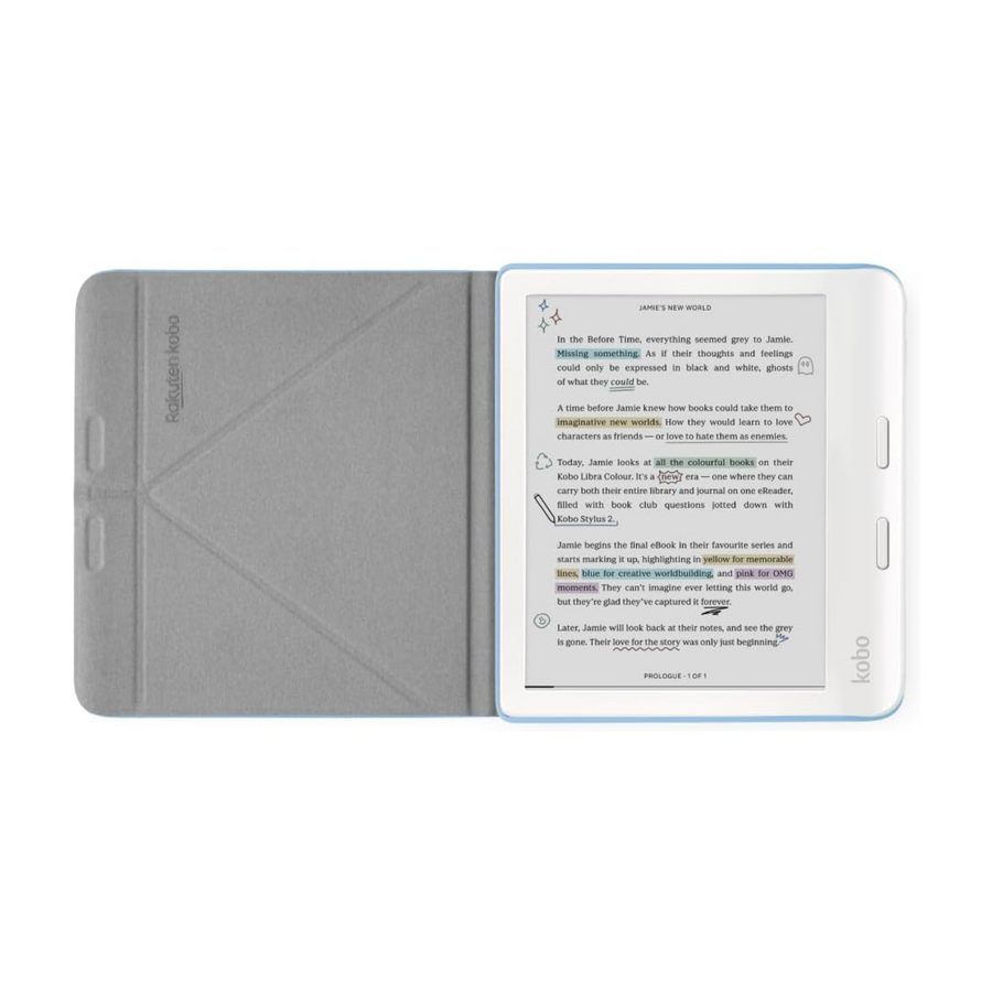Funda Protectora Notebook SleepCover para Kobo Libra Colour Azul