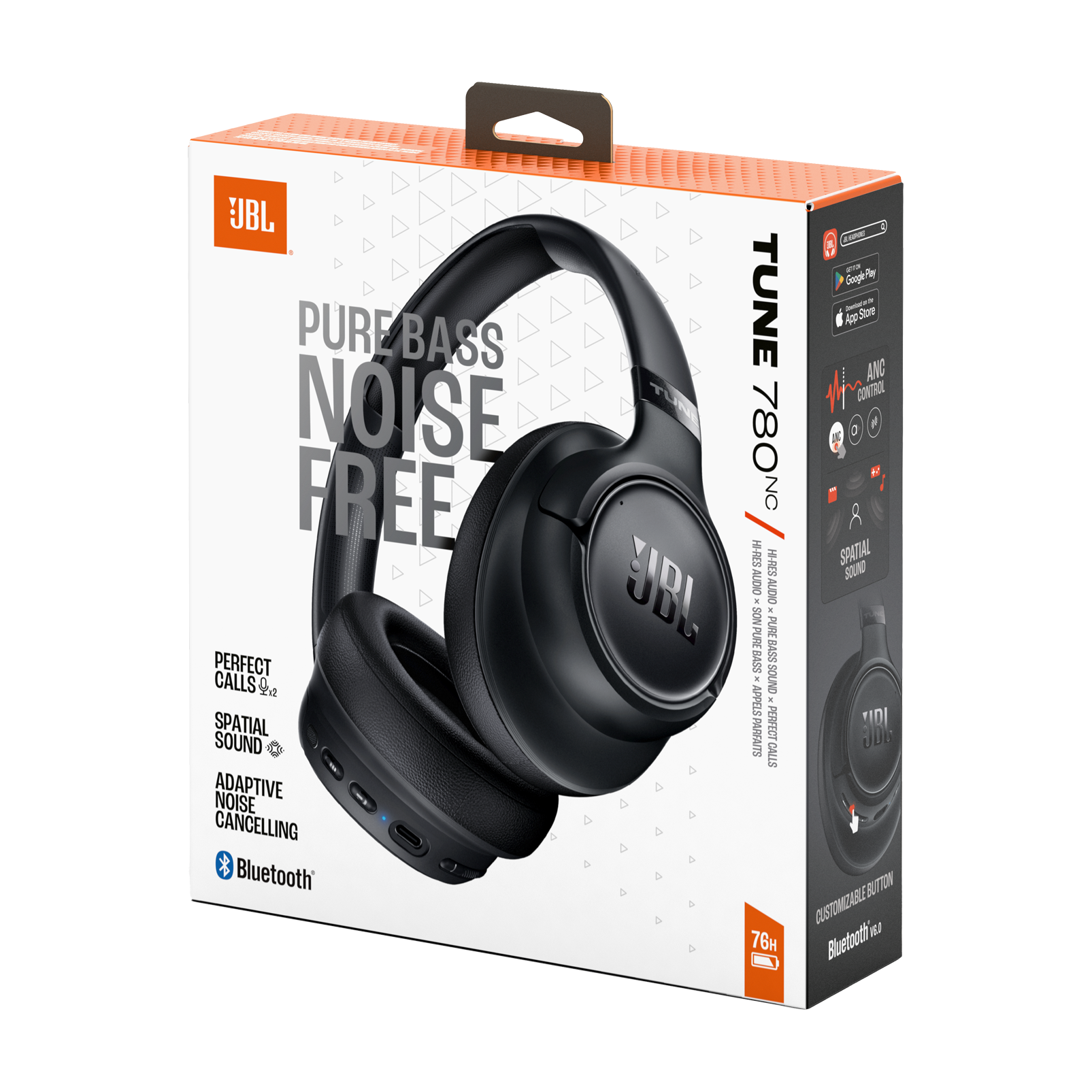Audífonos Bluetooth JBL Tune 780NC Cancelación de Ruido Negro