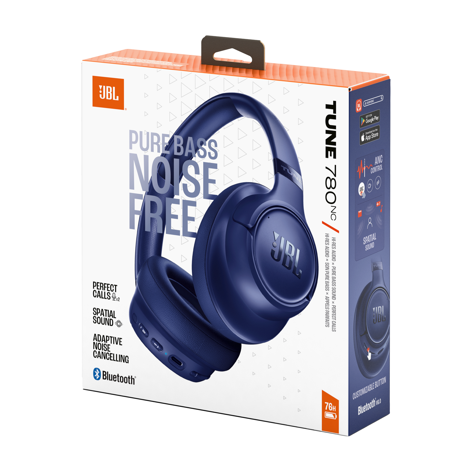 Audífonos Bluetooth JBL Tune 780NC Cancelación de Ruido Azul