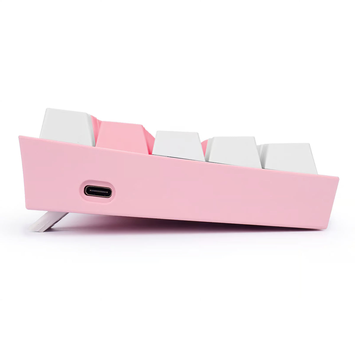 Teclado Mecánico Gamer Redragon Fizz Pro K616 RGB Switch Red - Compacto 60% - Rosado con Blanco - Español