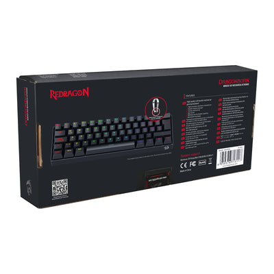 Teclado Gamer Redragon DRAGONBORN K630 RGB -SWITCH RED - Negro