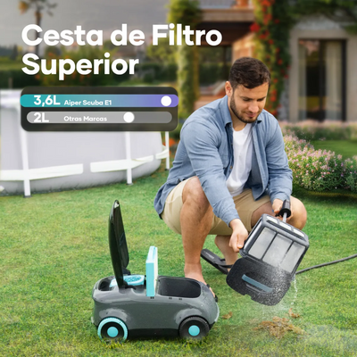 Aiper Limpiador de piscina automático Aiper Scuba E1 gris - Bestmart