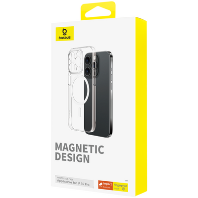 Baseus Baseus carcasa magnética serie Lucent para iPhone 15 Pro - Bestmart