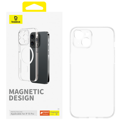 Baseus Baseus carcasa magnética serie Lucent para iPhone 15 Pro - Bestmart